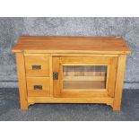 Solid oak unit with 2 drawers (from Oakland) 118cm x 73cm x 43cms