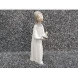 Lladro figure of a girl holding a candle.