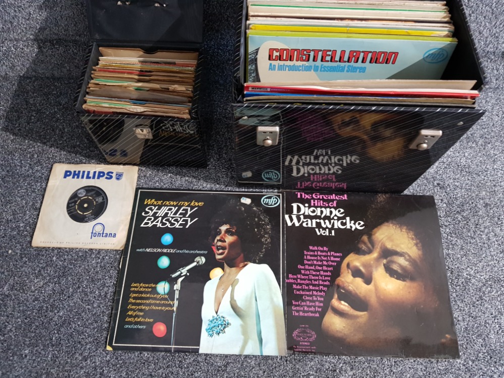 Records by Shirley Bassey, Dionne Warwicke etc in two cases.