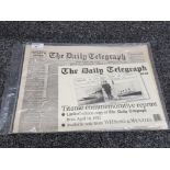 Commemorative reprint of the Daily Telegraph newspaper Titanic 1912