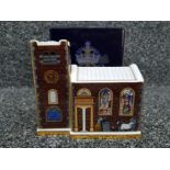 A limited edition Royal Crown Derby Christmas Church paperweight, no stopper, associated box.