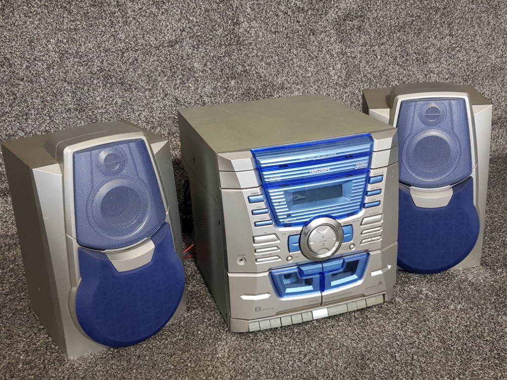 Bush CD/cassette & radio Hi-Fi system with pair of matching speakers