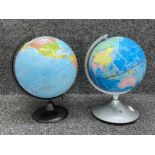 2 x educational world Globes