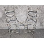 2 x Wrought iron chairs