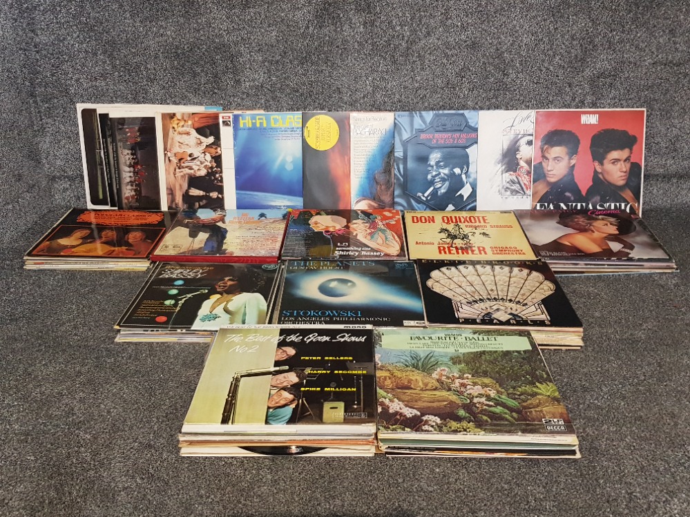 A large collection of lp records to include wham don Quixote Richard Strauss etc