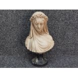 Large head bust of 'The Veiled Bride'