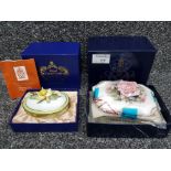 Two Royal Crown Derby trinkets, one unopened, both with original boxes.