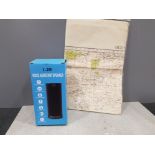 I-20 voice assistant bluetooth speaker as well as two WW2 ordinance maps 1940-1942