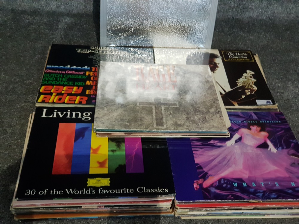 Lp case with content to include rage of the heart whats new the mathis collection etc - Image 2 of 2