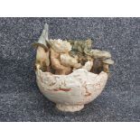 Studio pottery indoor water feature 26cm