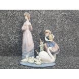 3 lladro figures includes 5223 springtime is here 5772 follow me etc