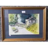A watercolour by G Ridley "Patterdale", signed and inscribed, 24 x 35cm.