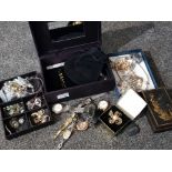 Selection of costume jewellery and ladies wristwatches