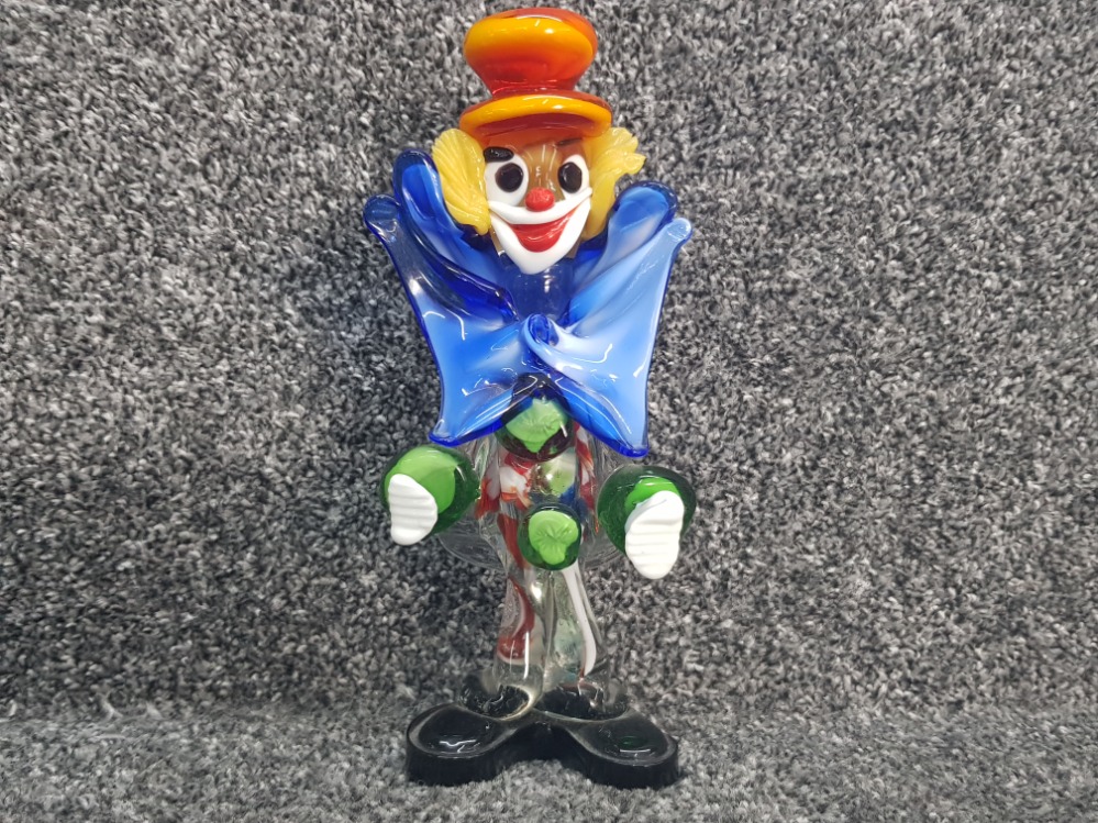 Murano art glass clown 21cm