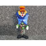 Murano art glass clown 21cm