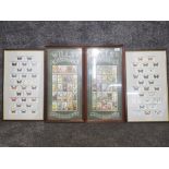 Well presented Will's cigarette cards in frames. 4