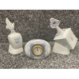 Lladro 6678, 6679 and Lladro clock