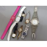 Eight ladies wristwatches including Seiko and Accurist