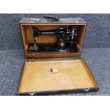 Vintage singer sewing machine in original carrycase