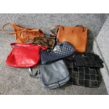 A quantity of ladies leather handbags, and others.