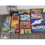 17 boxed vintage boardgames including Air traffic control, Point zero and Robin Hood etc