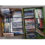 2 boxes of mixed DVDs including 8 HD copies
