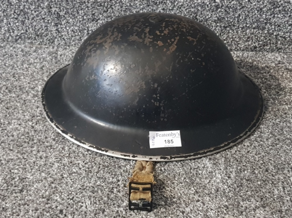 A WWI soldier's helmet.