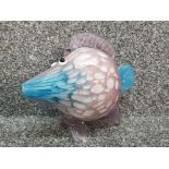 Unusual murano art glass fish possibly 70/80s