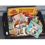 Box containing a large Quantity of vintage beer mats