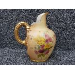 Royal Worcester flat back jug