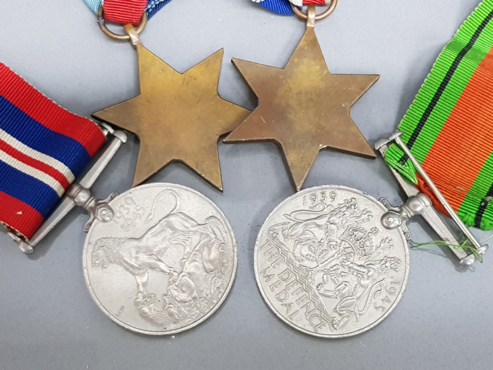 Set of 4 WW2 medals includes 1939-1945 defence medal, the France and Germany star plus the 1939-1945 - Image 3 of 3