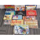 13 boxed vintage boardgames including fighter command game, kingmaker etc