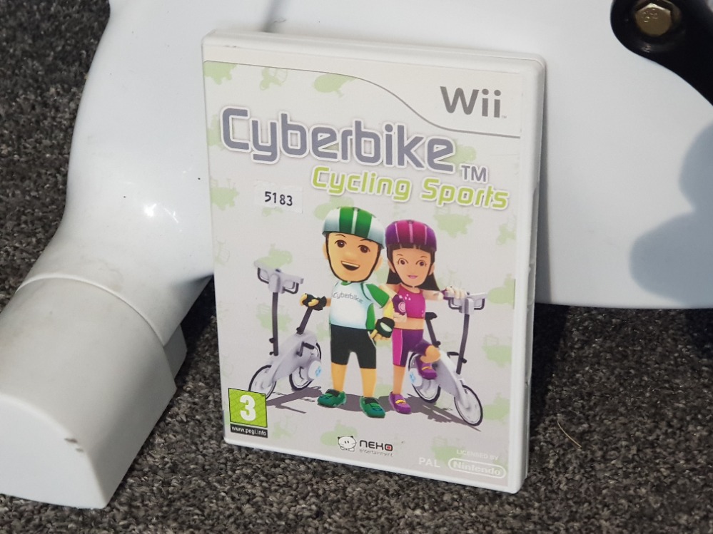 Nintendo Wii cyberbike cycling sports game and Wii bike accessory - Bild 3 aus 3