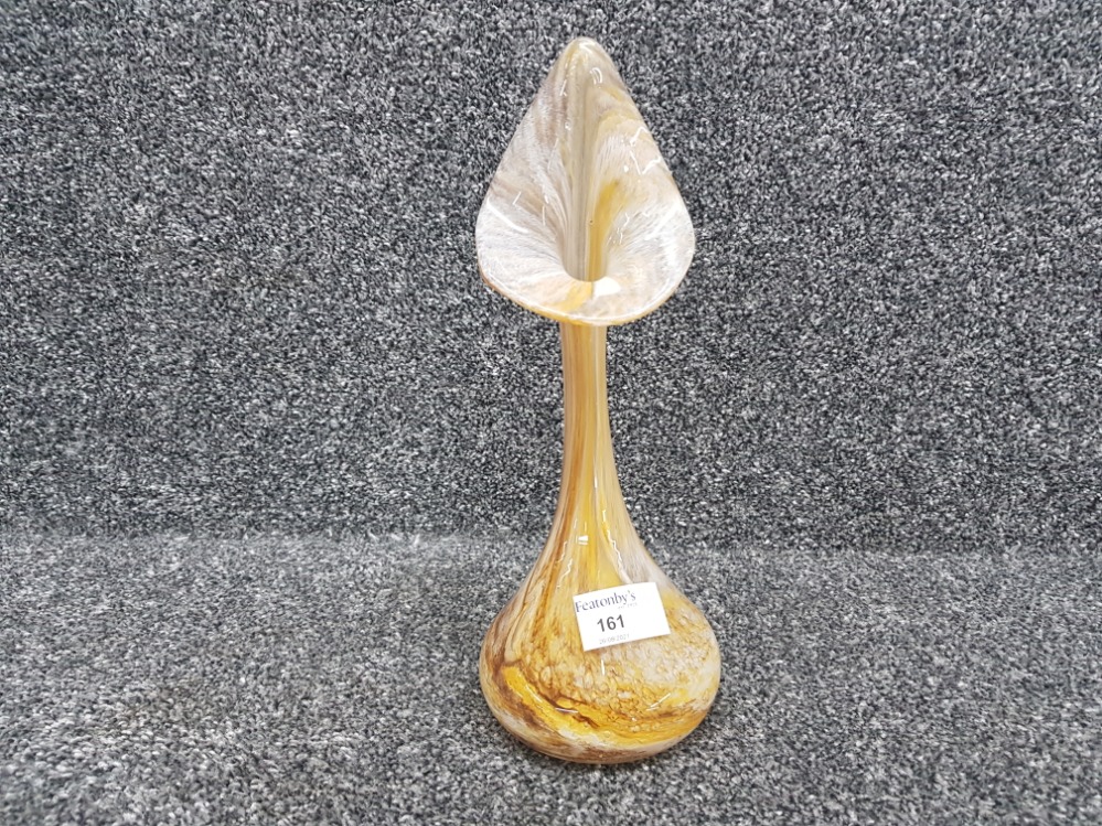 A glass jack in the pulpit vase 27cm high.