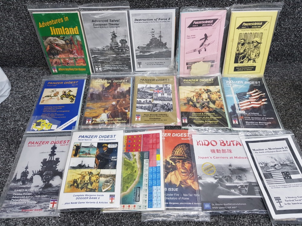 A total of 16 war games by Minden games mainly Panzer Digest also includes adventures in Jimland