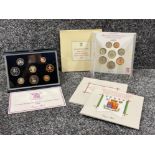 Royal mint UK 1984, 1986 & 1987 coin collections