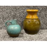 2 West Germany Pieces including vase and water jug