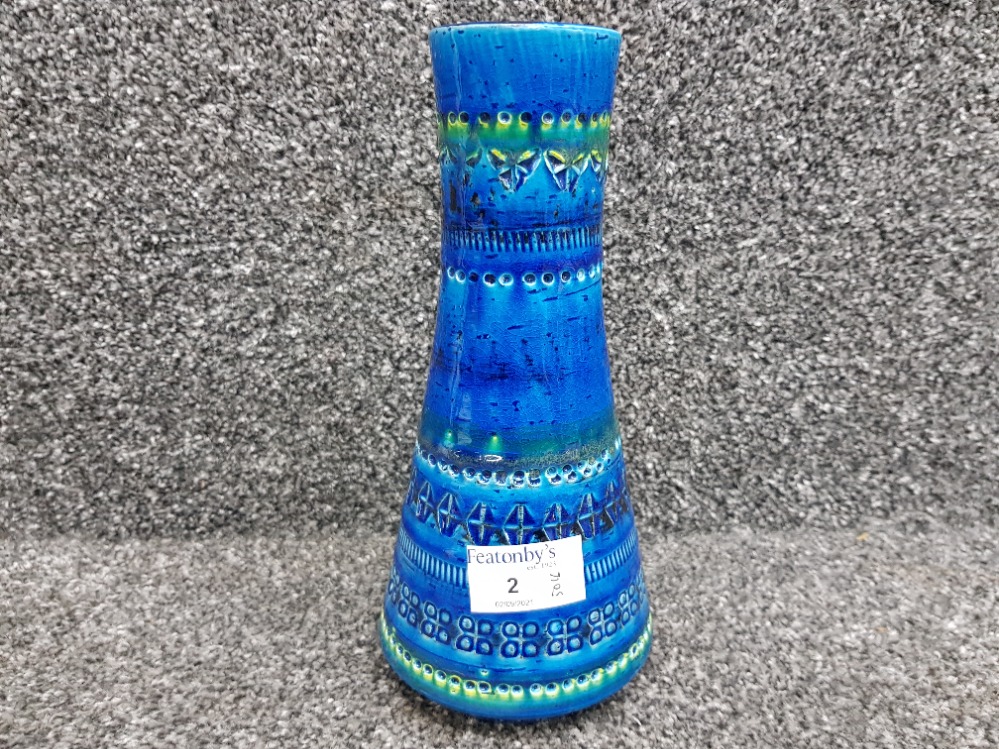 Aldo Londi Rimini blue Bitossi 9" vase.