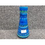 Aldo Londi Rimini blue Bitossi 9" vase.