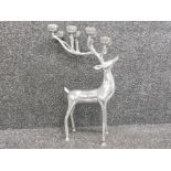 Large Metal reindeer 8 way candle holder tea light, height 51cm