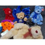 Box of teddy bears, beanie buddy TY, Debenhams, also includes TY fish