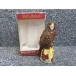 Whyte & Mackay Royal doulton buzzard decanter still sealed, part of the series of scottish birds