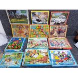12 boxed vintage Victory jigsaws, all complete in original boxes