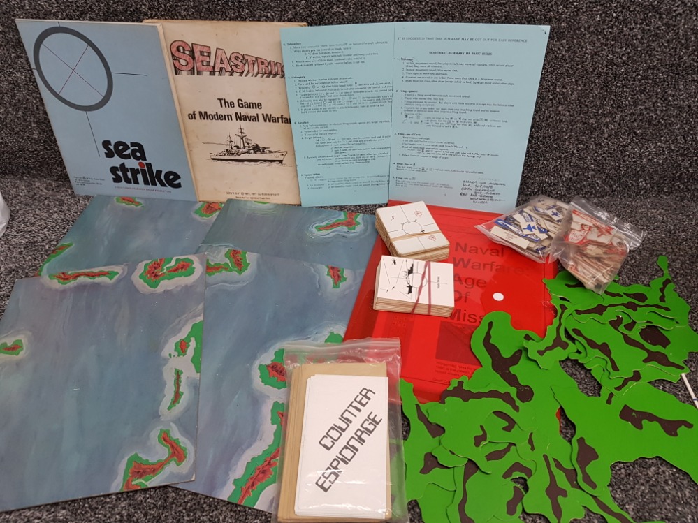 Vintage wargame Seastrike the game of modern naval warfare