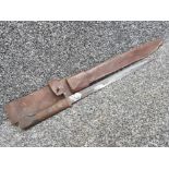 WW1 Austrian bayonet with original leather scabbord