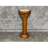 Large plant stand with marble top 92cms