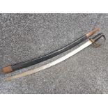 Ceremonial cutlass sword with scabbord
