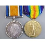 Medals WWI pair silver & victory medals awarded to 209602, Pte, P.Allpress, Rif Brigade, both with