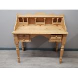 Reclaimed Pine writing desk, 107x55x103.5cm