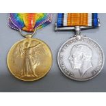 Medals WWI pair silver & victory medals awarded to S-25951, Pte, T.Knott, Rif brigade, both with